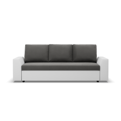 Sofa LUGO, Farbe - DUNKELGRAU + WEISS