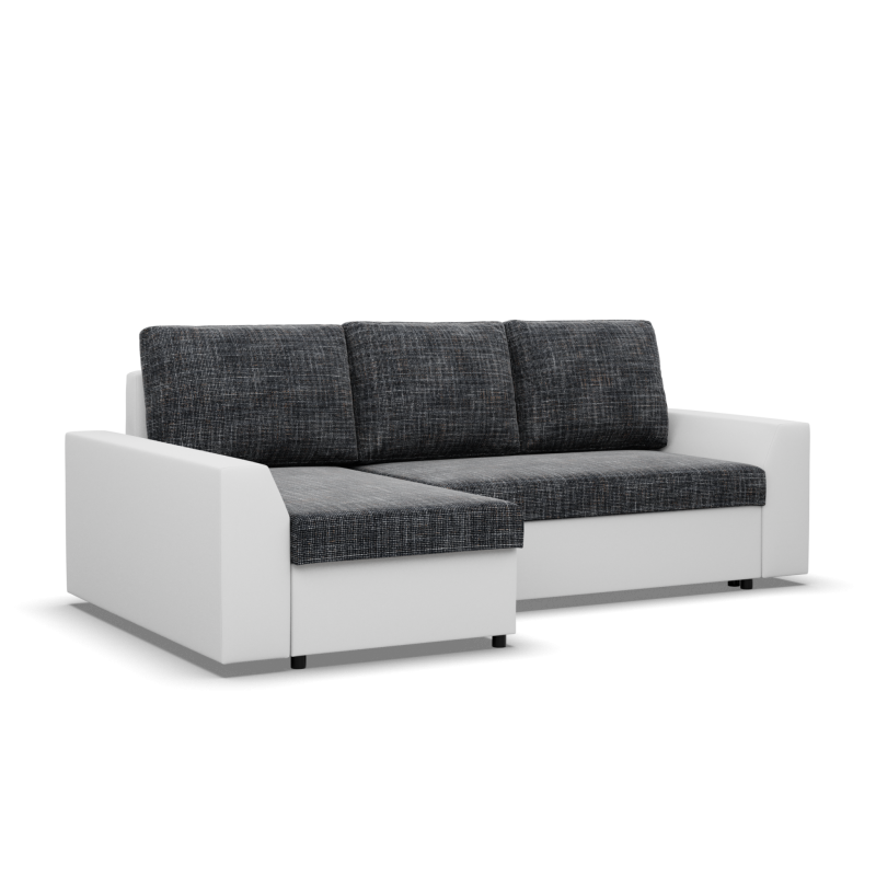 LUGO Corner Sofa, Color - ASH + WHITE