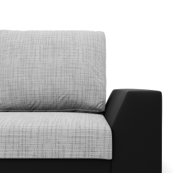 Ecksofa LUGO, Farbe - GRAU + SCHWARZ