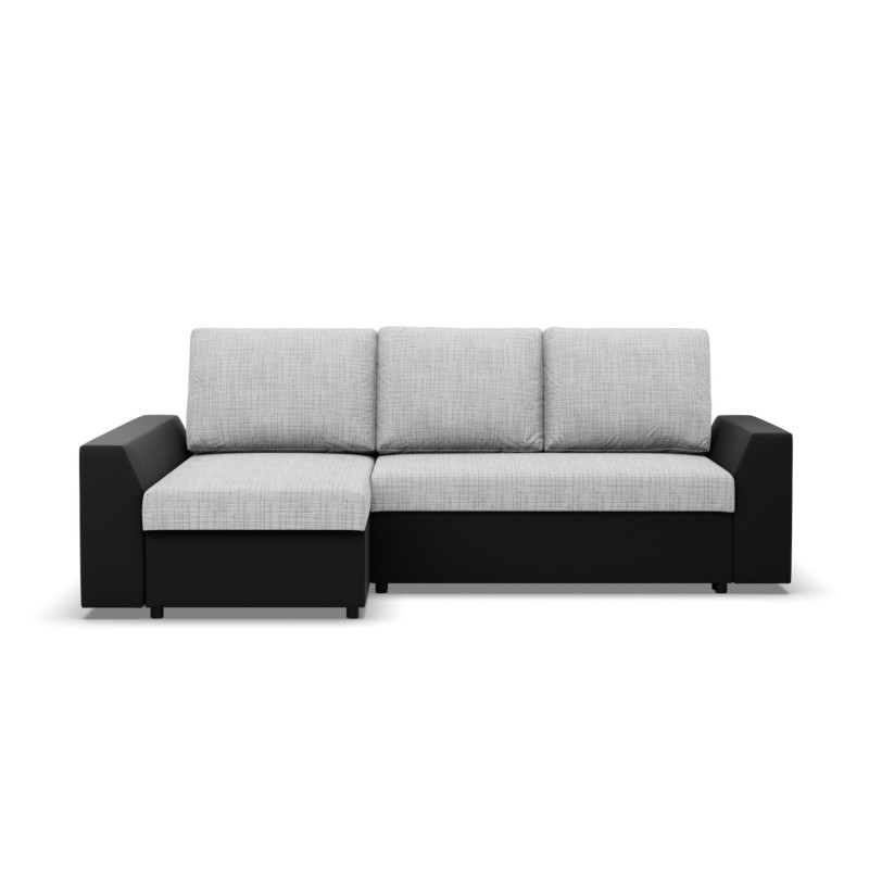 LUGO Corner Sofa, Color - GRAY + BLACK
