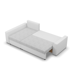 LUGO Corner Sofa, Color - GRAY + WHITE