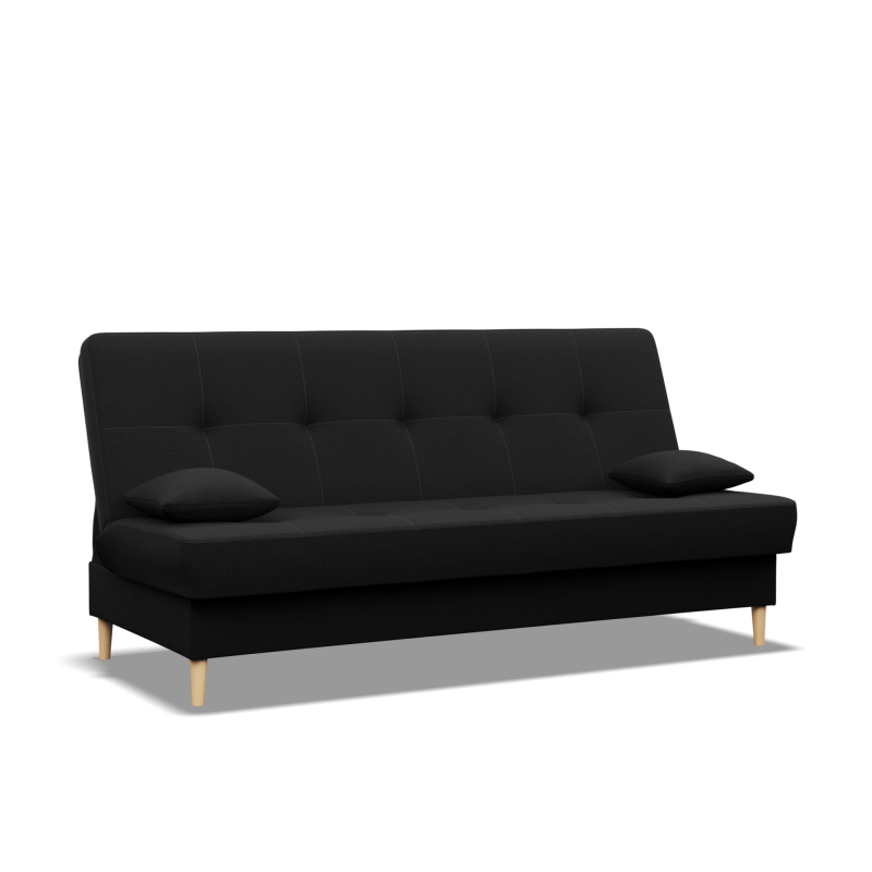 AVENTO Schlafsofa, Farbe - SCHWARZ