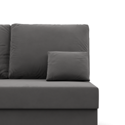 KEMI Corner Sofa, Filling - Foam, Side - LEFT, Color - GRAY