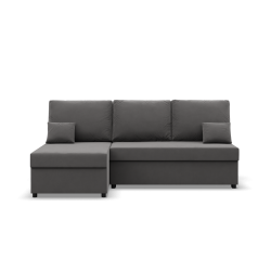 Ecksofa KEMI, Polsterung - Schaumstoff, Seite - LINKS, Farbe - GRAU