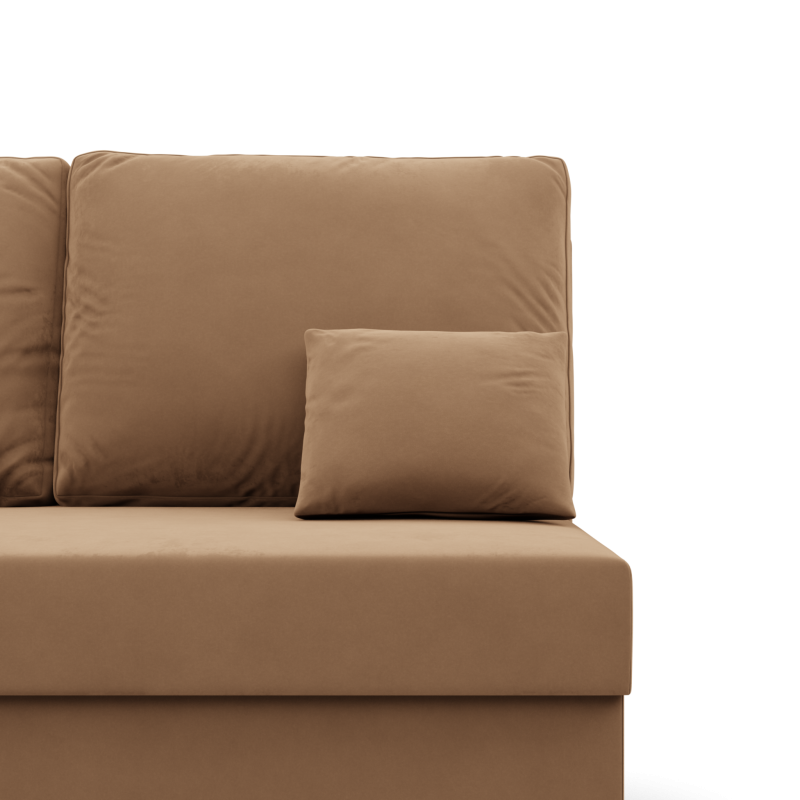 Ecksofa KEMI, Polsterung - Schaumstoff, Seite - LINKS, Farbe - CAPPUCCINO