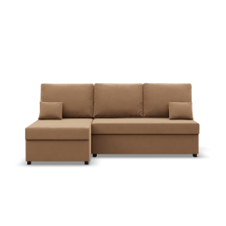 Ecksofa KEMI, Polsterung - Schaumstoff, Seite - LINKS, Farbe - CAPPUCCINO