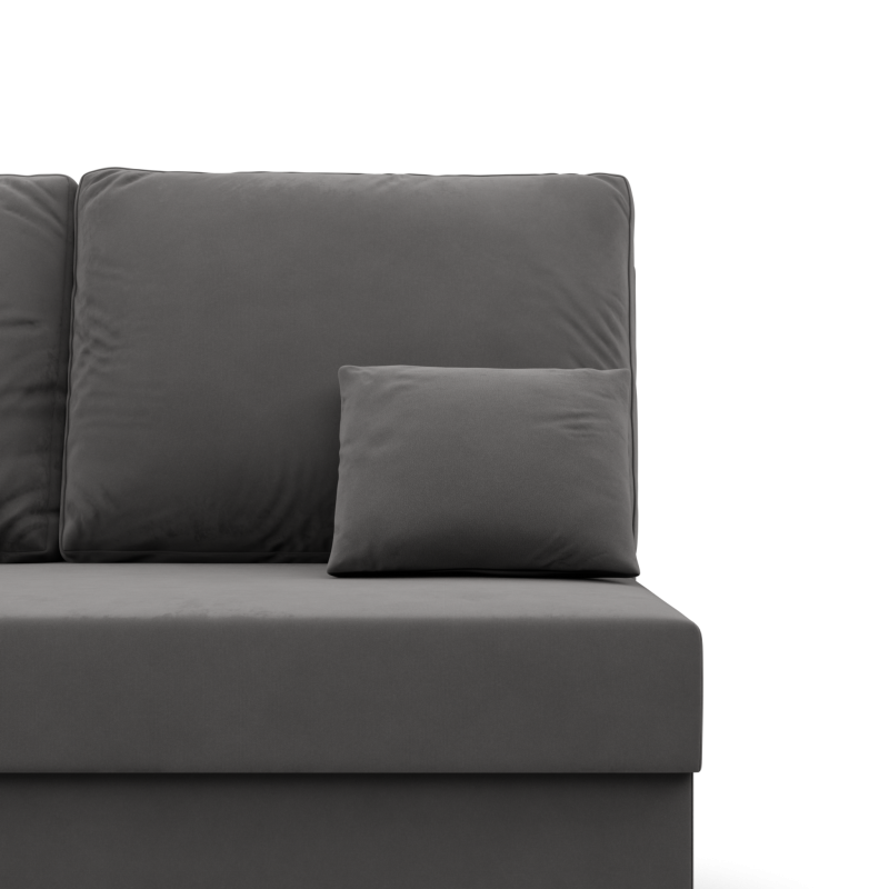 Ecksofa KEMI, Polsterung - Schaumstoff, Seite - RECHTS, Farbe - GRAU