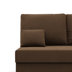 Ecksofa KEMI, Polsterung - Schaumstoff, Seite - RECHTS, Farbe - BRAUN