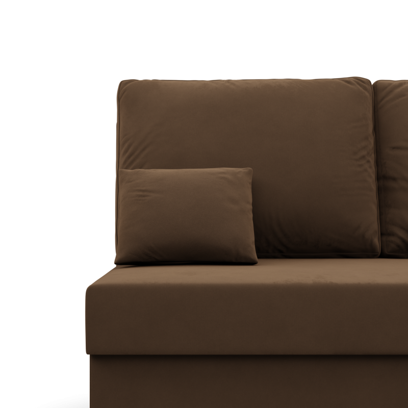 KEMI Corner Sofa, Filling - Foam, Side - RIGHT, Color - BROWN