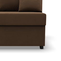 KEMI Corner Sofa, Filling - Spring, Side - LEFT, Color - BROWN