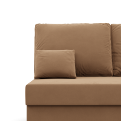 Ecksofa KEMI, Polsterung - Federkern, Seite - RECHTS, Farbe - CAPPUCCINO