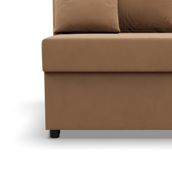 Ecksofa KEMI, Polsterung - Federkern, Seite - RECHTS, Farbe - CAPPUCCINO