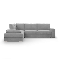 Ecksofa VELANO LL, Seite - LINKS, Farbe - GRAU
