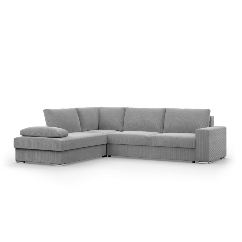 Ecksofa VELANO LL, Seite - LINKS, Farbe - GRAU