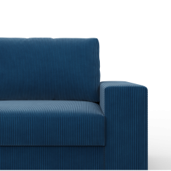 VELANO LL Corner Sofa, Side - LEFT, Color - NAVY BLUE