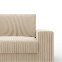 Ecksofa VELANO LL, Seite - LINKS, Farbe - CREMEFARBEN