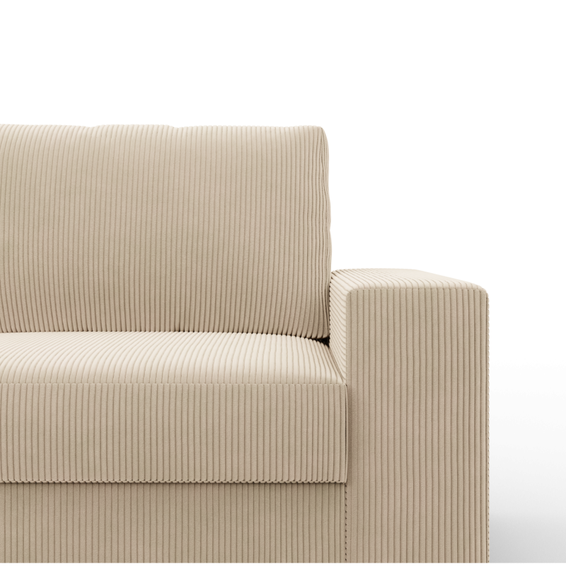 VELANO LL Corner Sofa, Side - LEFT, Color - CREAM
