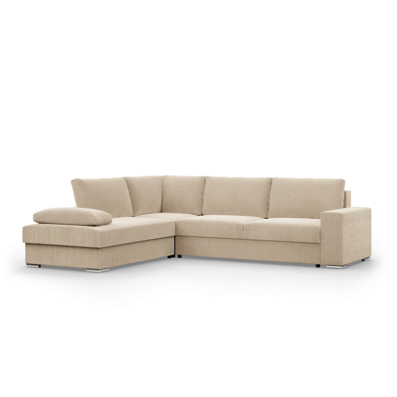 VELANO LL Corner Sofa, Side - LEFT, Color - CREAM