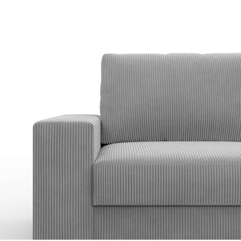 VELANO LL Corner Sofa, Side - RIGHT, Color - GRAY