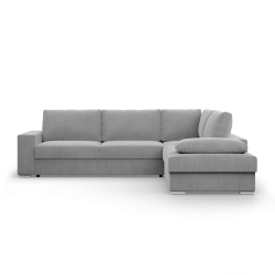 VELANO LL Corner Sofa, Side - RIGHT, Color - GRAY