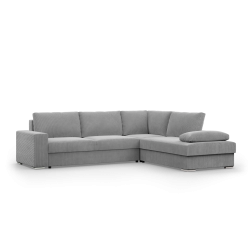 VELANO LL Corner Sofa, Side - RIGHT, Color - GRAY