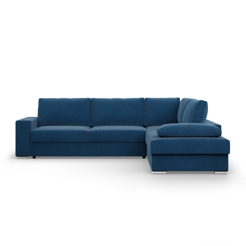 Ecksofa VELANO LL, Seite - RECHTS, Farbe - MARINEBLAU
