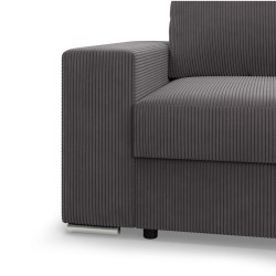 VELANO LL Corner Sofa, Side - RIGHT, Color - DARK GRAY