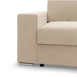 Ecksofa VELANO LL, Seite - RECHTS, Farbe - CREME