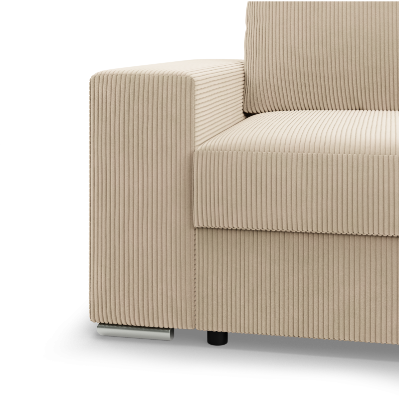 Ecksofa VELANO LL, Seite - RECHTS, Farbe - CREME
