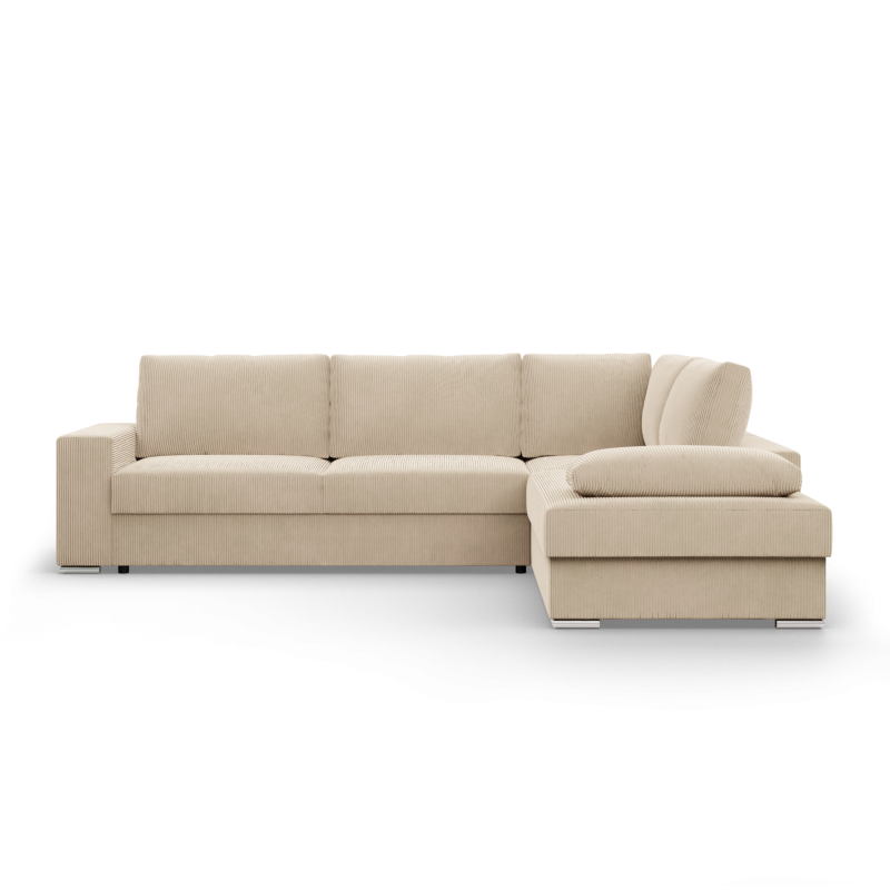 VELANO LL Corner Sofa, Side - RIGHT, Color - CREAM