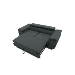 Sofá RIGATTO, Color - GRIS OSCURO, Función de cama - Con función de cama