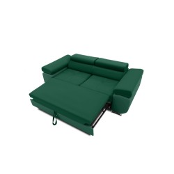 Sofa RIGATTO, Farbe - FLASCHENGRÜN, Schlaf-Funktion - Mit Schlaf-Funktion
