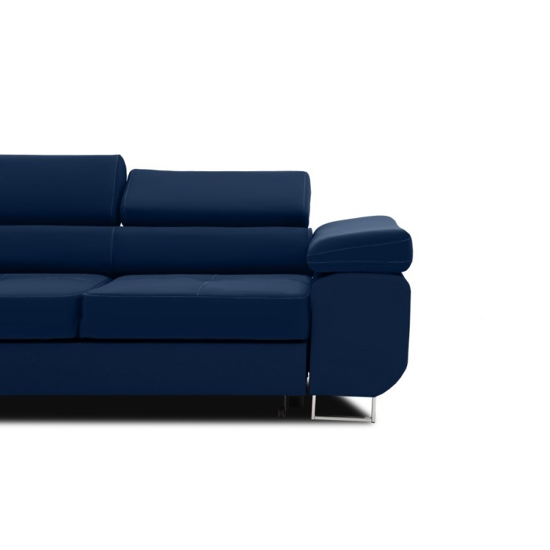 Sofa RIGATTO , Kolor - GRANATOWY, Funkcja spania - Z funkcją spania