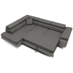 Ecksofa RIGATTO, Seite - LINKS, Farbe - HELLGRAU