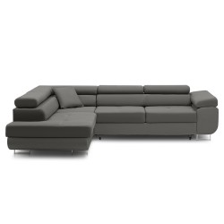 RIGATTO Corner Sofa, Side - LEFT, Color - LIGHT GRAY