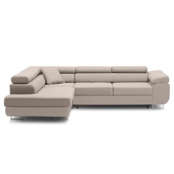 Ecksofa RIGATTO, Seite - LINKS, Farbe - BEIGE