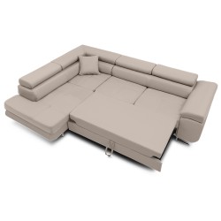Ecksofa RIGATTO, Seite - LINKS, Farbe - BEIGE