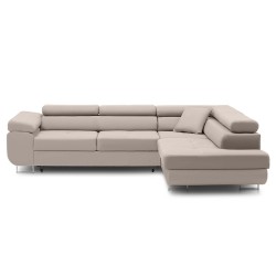 RIGATTO Corner Sofa, Side - RIGHT, Color - BEIGE