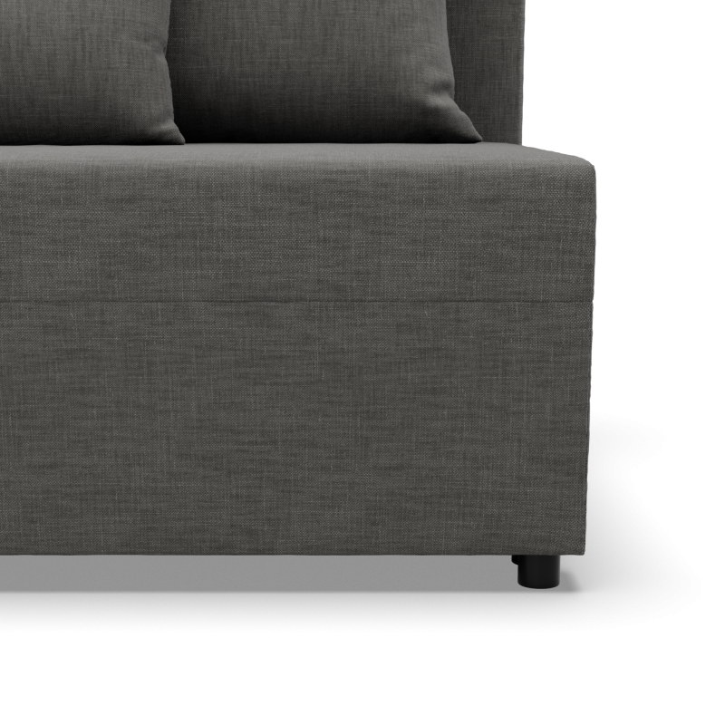 Fermo Lux Corner Sofa, Color - DARK GRAY