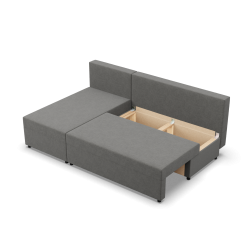 Fermo Lux Corner Sofa, Color - DARK GRAY