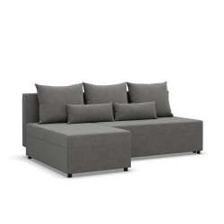 Fermo Lux Corner Sofa, Color - DARK GRAY