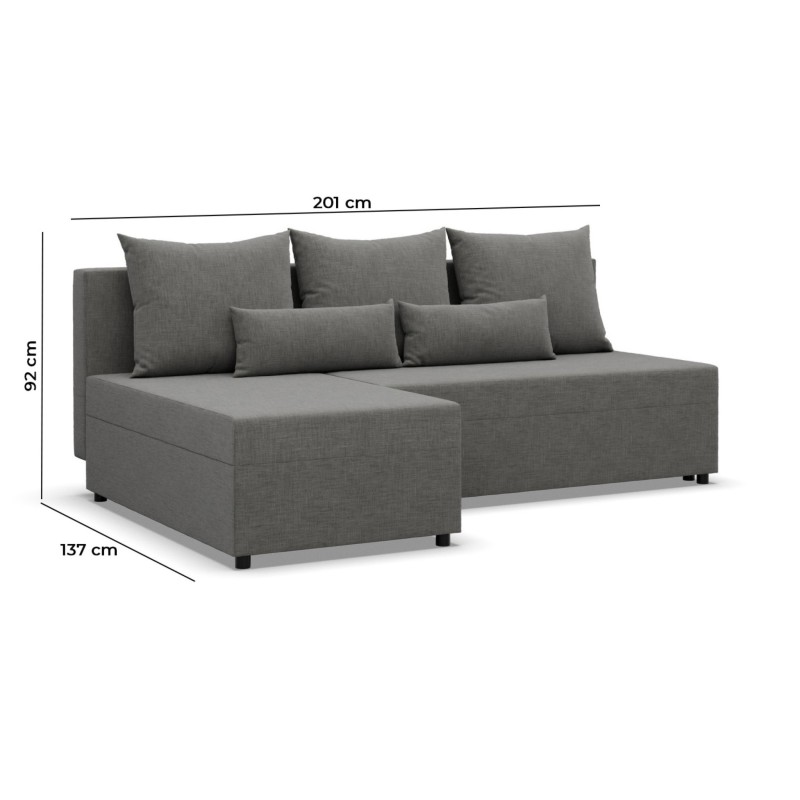Fermo Lux Corner Sofa, Color - CAPPUCCINO