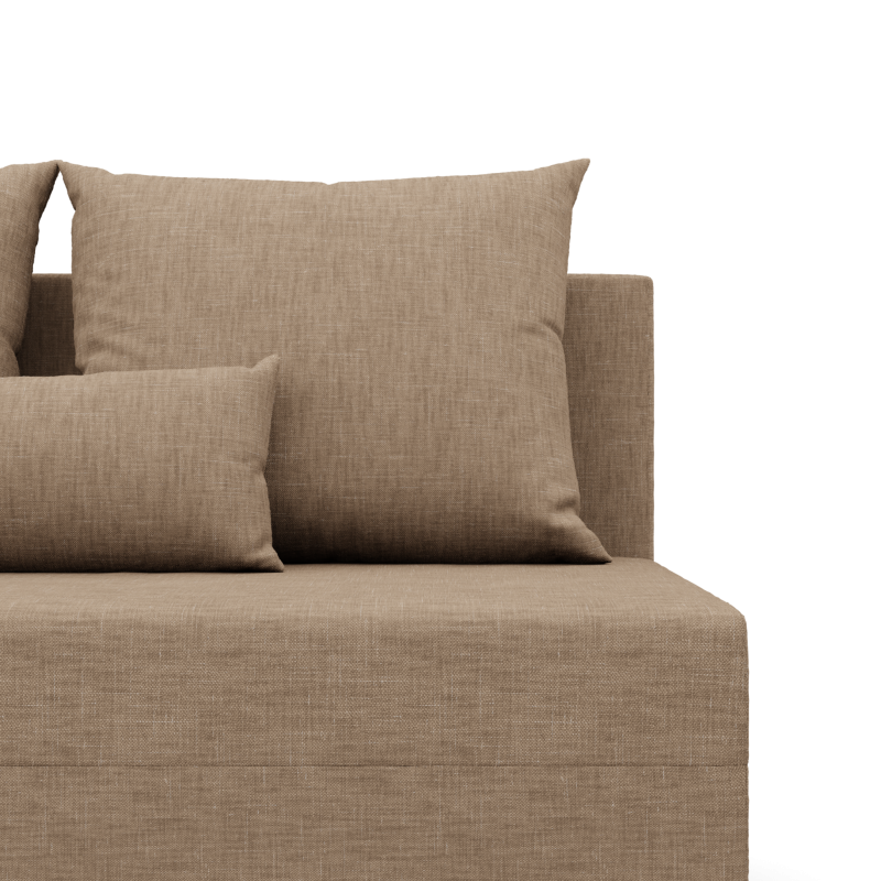 Ecksofa Fermo Lux, Farbe - CAPPUCCINO