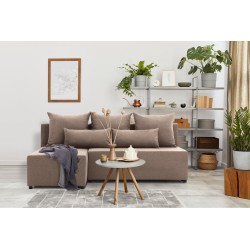 Fermo Lux Corner Sofa, Color - CAPPUCCINO