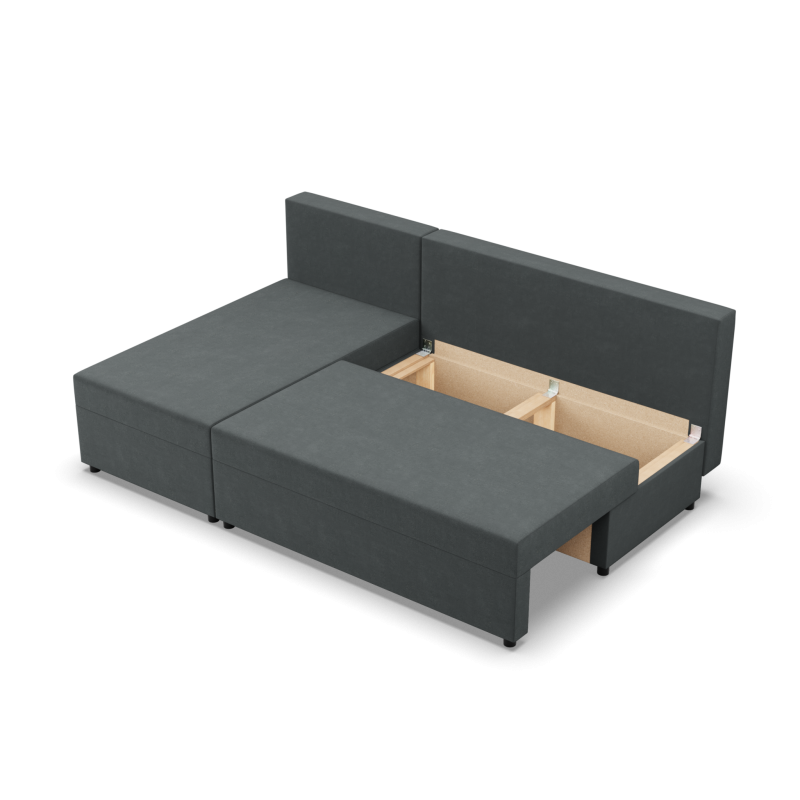 Fermo Kronos Corner Sofa, Color - DARK GRAY