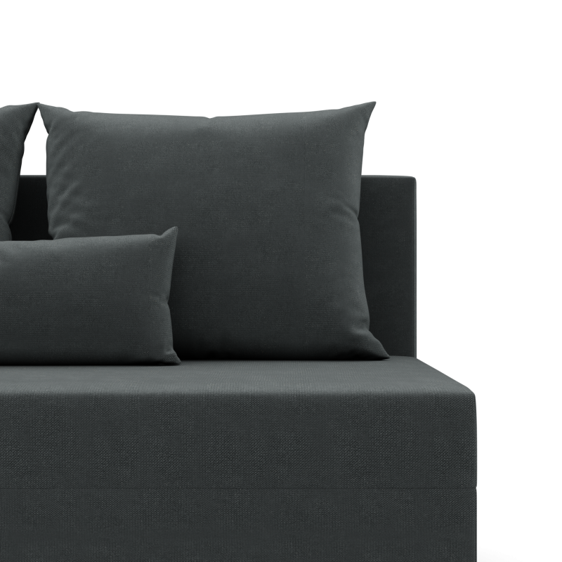 Ecksofa Fermo Kronos, Farbe - DUNKELGRAU