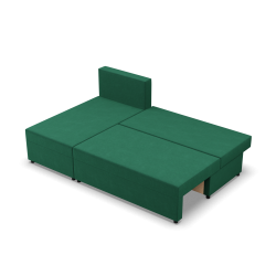 Fermo Kronos Corner Sofa, Color - BOTTLE GREEN