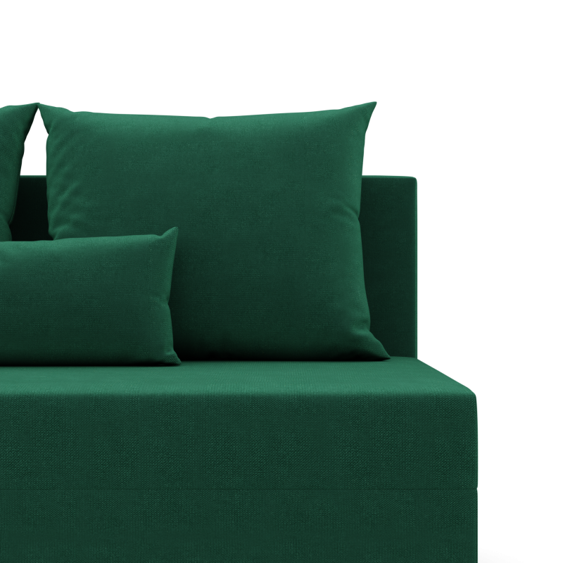 Fermo Kronos Corner Sofa, Color - BOTTLE GREEN