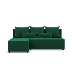 Fermo Kronos Corner Sofa, Color - BOTTLE GREEN