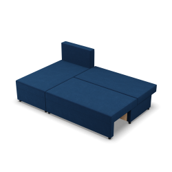 Ecksofa Fermo Kronos, Farbe - BLAU